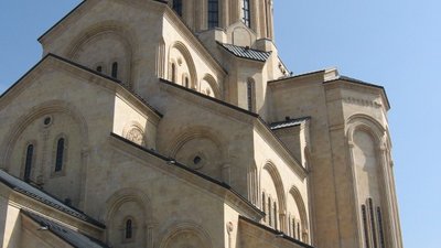 Sameba-Kirche: Ansicht der Kirche von der Seite