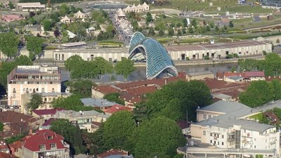 Blick auf Tbilissi: Innenstadt von Tbilissi
