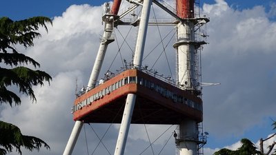 Fernsehturm: Ansicht des Fernsehturms aus der Nähe