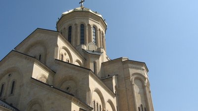 Sameba-Kirche: Ansicht der Kirche von der Seite