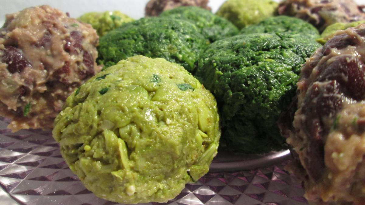 Lobio: Bohnen auf einem Markt in Georgien