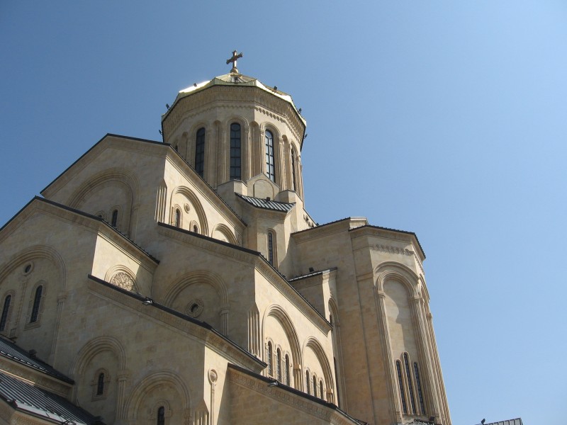 Sameba-Kirche: Ansicht der Kirche von der Seite