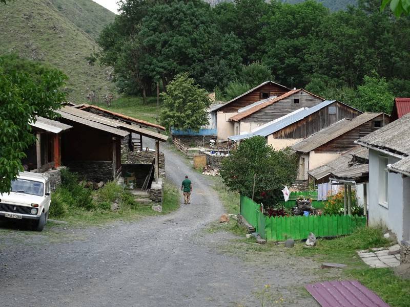 Schatili: Das Oberdorf ist mit dem Auto zu erreichen