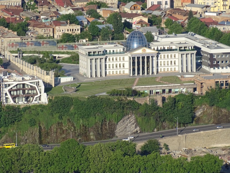 Blick auf Tbilissi: Die Innenstadt von Tbilissi