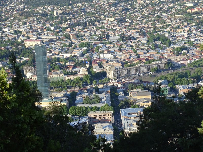 Panorama: Panoramaansicht von Tbilissi