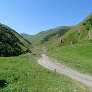 Straße nach Schatili in Chewsureti