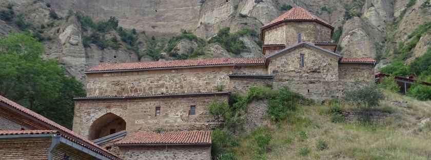 Mzcheta: Alte Hauptstadt in Georgien - Zusammenfluss Aragwi und Mtkwari - Schiomgwime Kloster georgisch-orthodoxe Kirche - Dshwari-Kloster Kreuzkloster